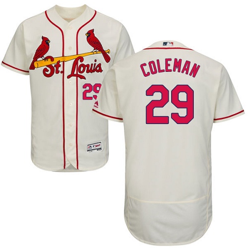 Cardinals #29 Vince Coleman Cream Flexbase Authentic Collection Stitched MLB Jersey